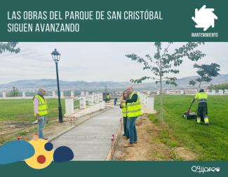 🌳El Alcalde y el concejal de Parques, Jardines y Mantenimiento han visitado el futuro Parque de San Cristóbal, donde han comprobado el gran avance...