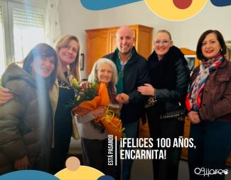 🎉 Hoy hemos vivido un momento muy especial 🎉  
  
Hemos visitado a Encarnita Torres para felicitarla por su 100 cumpleaños. Una vecina querida, l...