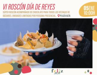 🍩🤴 Ogíjares celebra el Día de Reyes con un súper roscón acompañado de chocolate caliente para todos los vecinos.  
  
Un encuentro dulce para com...