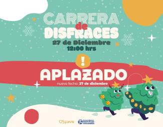 🥸🎄 ¡Atención! Carrera de Disfraces APLAZADA 🎄🥸  
  
Debido a las condiciones meteorológicas adversas, la esperada carrera de disfraces se aplaz...