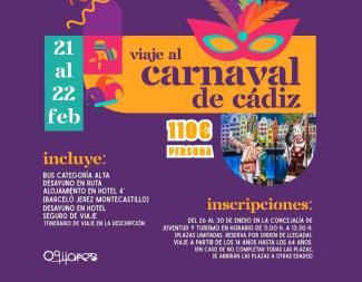 🎭✨ Viaje cultural a los Carnavales de Cádiz ✨🎭  
  
Ogíjares se va al Carnaval más famoso de España para vivir un fin de semana único lleno de ...