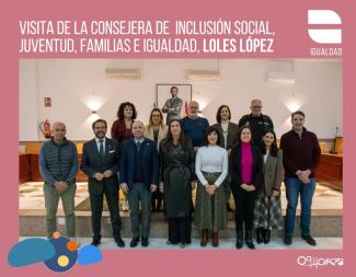 🤝💜 Ogíjares avanza hacia la igualdad  
  
La consejera de Inclusión Social, Juventud, Familias e Igualdad de la Junta de Andalucía, Loles López, ...