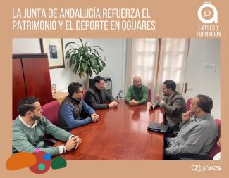 Ogíjares ha recibido la visita del delegado de Turismo, Cultura y Deporte, David Rodríguez, en un día centrado en impulsar actuaciones patrimoniale...