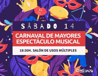 🎉💃 Carnaval de Mayores & San Valentín en Ogíjares 🕺🎶  
  
❤ "Enamórate en Carnaval" ❤  
  
Esta tarde llega uno de los momentos más especiales ...