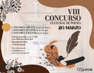 📖✨ “Día de la Poesía” en Ogíjares ✨📖  
  
VIII Concurso Cultural de Poesía  
  
Con motivo del Día de la Poesía, te invitamos a participar en e...