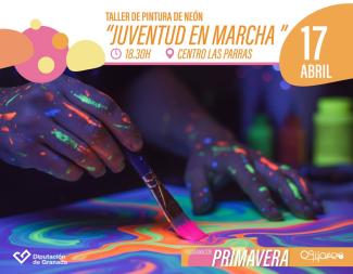 ¡¡HOY!!  
  
🌈 Taller creativo con pinturas de neón  
  
Disfruta de la creatividad que brilla en la oscuridad. Actividad para jóvenes donde podrá...