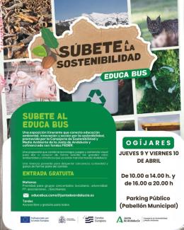 🌱 EDUCA BUS EN OGÍJARES  
  
📅 Jueves 9 y viernes 10 de abril  
🕙 De 10:00 a 14:00 h y de 16:00 a 20:00 h  
📍 Parking público (Pabellón Municip...