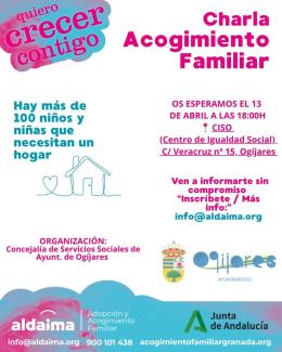 💙 Charla sobre Acogimiento Familiar: “Quiero crecer contigo”  
  
A través de la Concejalía de Servicios Sociales, organizamos esta charla informa...