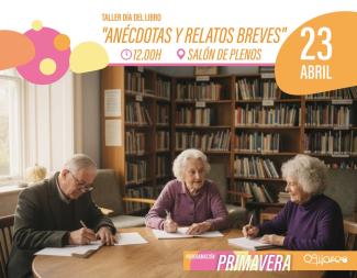 📖 Celebramos el Día del Libro en Ogíjares  
  
Presentación del libro “Anécdotas y relatos breves”, elaborado por el alumnado del taller de Psicol...