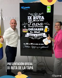🍻 ¡IX Ruta de la Tapa de Ogíjares! “En abril… tapas y barril”  
  
Nuestro alcalde y la concejala de Comercio presentan el rutero oficial de esta ...