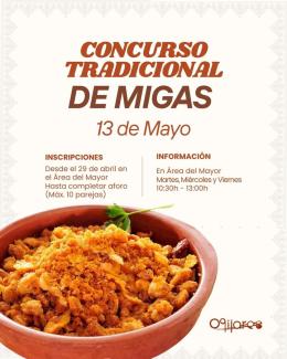 🥘Llega el tradicional Concurso de Migas de Ogíjares 🥘  
  
Una de nuestras citas más sabrosas y esperadas vuelve para reunir tradición, convivenc...