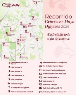 🌸 ¡YA TENEMOS DISPONIBLE LA RUTA DE LAS CRUCES! 🌸  
  
Ogíjares se prepara para vivir una de sus tradiciones más bonitas, y ya puedes consultar l...
