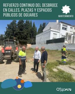 🌿🚧 Seguimos trabajando para mantener Ogíjares en las mejores condiciones  
  
Este año, las lluvias intensas han provocado un crecimiento muy ráp...