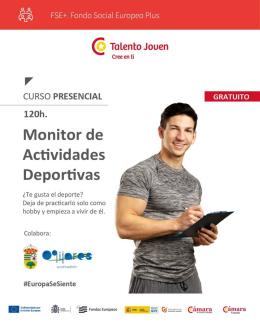 ¡¡ÚLTIMAS PLAZAS DISPONIBLES!!  
  
📚 Curso GRATUITO de Monitor de Actividades Deportivas en Ogíjares  
  
¿Te apasiona el deporte? 💪  
Da el pas...