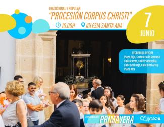 ⛪Tradición y devoción recorren nuestras calles  
  
Ogíjares celebra la tradicional y popular Procesión del Corpus Christi, una cita muy especial ...