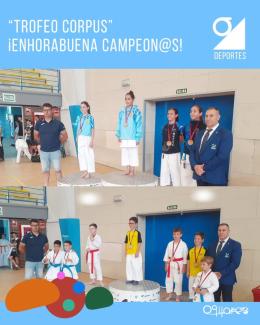 🏆 TROFEO CORPUS DE KÁRATE  
  
Nuestro pabellón municipal acogió la celebración del Trofeo Corpus de Kárate organizado por la Delegación Granadina...