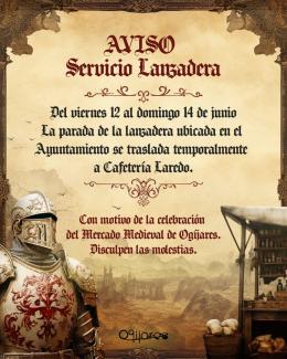 🚌 Con motivo de la celebración del Mercado Medieval de Ogíjares, la parada de la lanzadera situada junto al Ayuntamiento se trasladará temporalmen...