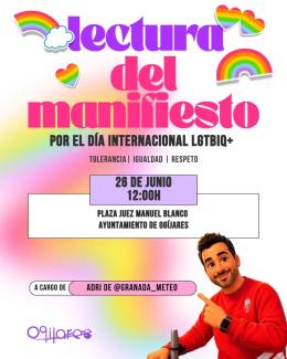 🏳️‍🌈🤝 Día Internacional del Orgullo LGTBIQ+  
  
HOY nos sumamos a la conmemoración del Día Internacional LGTBIQ+ con la lectura de un manifiesto...