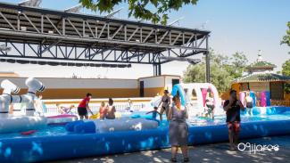 💦☀️ ¡Así de bien lo estamos pasando en la Megafiesta Acuática de Ogíjares!  
  
Una jornada repleta de diversión, agua, risas y cientos de familia...