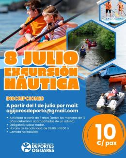 🚣‍♂️EXCURSIÓN NÁUTICA EN OGÍJARES 🚣‍♀️  
  
El Patronato Municipal de Deportes organiza una jornada llena de aventura y diversión en el embalse d...