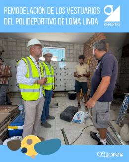 🏗️ Ya ha comenzado la remodelación de los vestuarios del Polideportivo de Loma Linda  
  
El Patronato Municipal de Deportes da un paso más en su c...