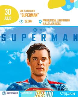🍿Las noches de verano también son para disfrutar del mejor cine.  
  
Ven a ver "Superman" al aire libre y comparte una noche de película con toda...