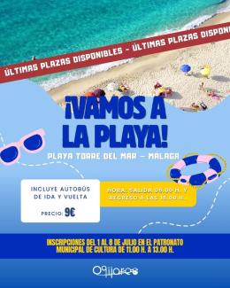 🚨¡ÚLTIMAS PLAZAS DISPONIBLES! 🚨  
  
¿Aún no te has apuntado? ¡Estás a tiempo! El próximo 15 de julio nos vamos a Torre del Mar para disfrutar de...