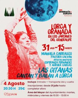 Acompáñanos a disfrutar de una noche mágica en los Jardines del Generalife  
  
Desde la Concejalía de Mayores del Ayuntamiento de Ogíjares hemos o...