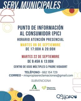 ¡MAÑANA!   
  
🛍️ El Punto de Información al Consumidor estará disponible este mes para ofrecer atención presencial, resolver dudas y orientar en m...