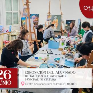 🎨 Exposición final de curso de los talleres del Patronato Municipal de Cultura  
  
🖌️ El próximo 26 de junio, podremos disfrutar de la gran expos...