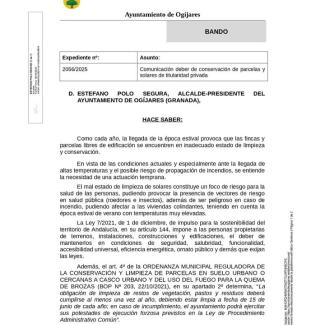 🌿 Trabajamos por un Ogíjares más limpio y seguro 🔥  
  
Con la llegada del verano y el aumento de las temperaturas, es fundamental extremar las p...