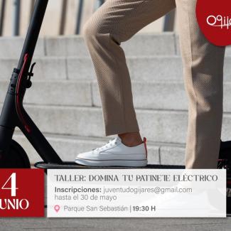 🛴 Taller: Domina tu patinete eléctrico  
  
¿Tienes dudas sobre cómo y por dónde puedes circular con tu patinete eléctrico? ¿Sabes si es obligator...