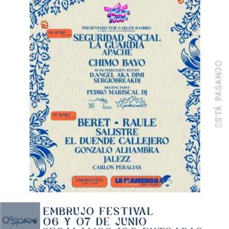 🎶 Entrada gratuita para el Embrujo Festival  
  
Desde el área de Protocolo del Ayuntamiento ponemos a disposición de nuestros vecin@s 100 entrada...
