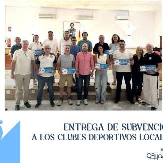 🏅 Apoyo al deporte local   
  
Hemos celebrado el acto de entrega conmemorativa de los talones a los clubes deportivos beneficiarios de la convoca...