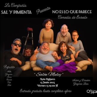 🎭 Teatro: “No es lo que parece”  
  
🚨🚨 ¡¡MAÑANA!! 🚨🚨  
  
El grupo de teatro “Sal y Pimienta” presenta una nueva obra, llamada,“No es lo que ...