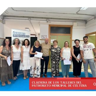 🎨🧵🧶🕺 Ayer celebramos la clausura de los talleres del Patronato Municipal de Cultura en el centro sociocultural “Las Parras”.  
  
📜 El alumnad...