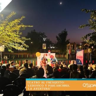 🎭 Ayer pudimos disfrutar de teatro al fresquito con la obra “Ludovico y Parlanchina, la aventura” de la compañía Tapo Teatro en el Parque Los Héro...