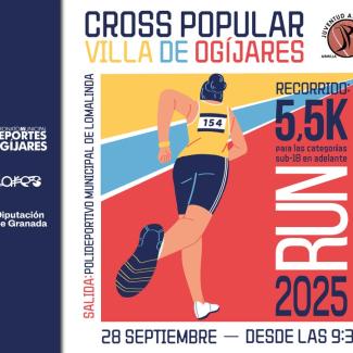 🏃‍♀️𝗖𝗿𝗼𝘀𝘀 𝗣𝗼𝗽𝘂𝗹𝗮𝗿 𝗩𝗶𝗹𝗹𝗮 𝗱𝗲 𝗢𝗴𝗶́𝗷𝗮𝗿𝗲𝘀  
  
🚨🚨 ¡MAÑANA!  
  
⏰ Desde las 9:30h.  
📍 Salida Polideportivo Municipal de Loma Linda.  
🏃‍♂️ Distan...