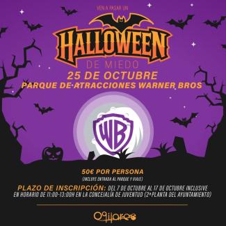 🎃✨ ¡VIVE UN HALLOWEEN DE PELÍCULA EN PARQUE WARNER! ✨🎢  
  
🚨🚨 ¡¡ULTIMAS PLAZAS DISPONIBLES!! 🚨🚨  
  
¿Te atreves a pasar un día lleno de e...