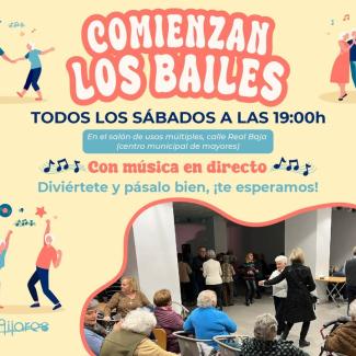 💃🕺 ¡Vuelven los bailes para nuestros mayores en Ogíjares!  
  
Organizados por el Área del Mayor, se celebrarán todos los sábados a las 19:00 h e...