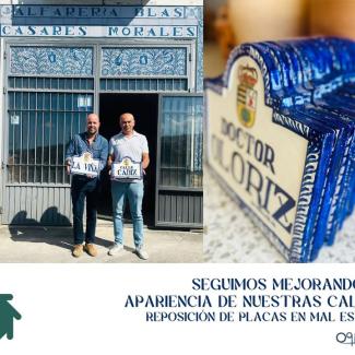 🚧 Desde el Área de Mantenimiento de Ogíjares seguimos trabajando para cuidar cada detalle de nuestro pueblo.  
Estamos reponiendo las placas de la...