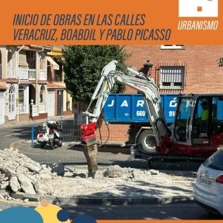 🚧 CONCEJALIA DE ACCESIBILIDAD, URBANISMO Y OBRAS PUBLICAS   
  
🚀 Hoy comenzamos las obras en las inmediaciones del Ayuntamiento. Las calles Vera...
