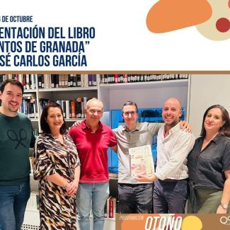 📚 Presentación del libro “Cuentos de Granada” de nuestro vecino y escritor José Carlos García, en la Biblioteca Municipal “María Lejárraga”.  
  
...