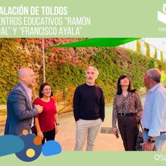 Desde la Concejalía de Educación seguimos trabajando por el bienestar de nuestros niños y niñas.  
  
Se ha llevado a cabo la instalación de toldos...