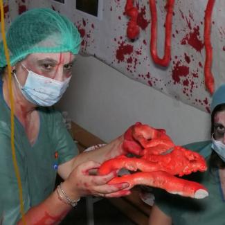 👻 ¡Así vivimos Halloween en Ogíjares!  
Nuestro Pabellón del Terror puso los pelos de punta a más de uno 😱… pero la diversión pudo más que el mie...