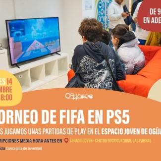 🎮⚽ ¡Llega el Torneo de FIFA en PS5 al Espacio Joven de Ogíjares!  
  
¿Eres el mejor en el campo… aunque sea virtual? 😎 Ponte a prueba y demuest...
