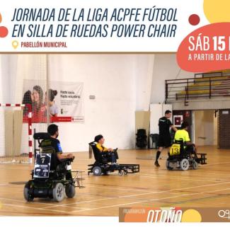 ⚽💪 Jornada de Liga ACPFE – Fútbol en Silla de Ruedas Power Chair  
  
Este fin de semana, el deporte inclusivo vuelve a ser protagonista en Ogíja...