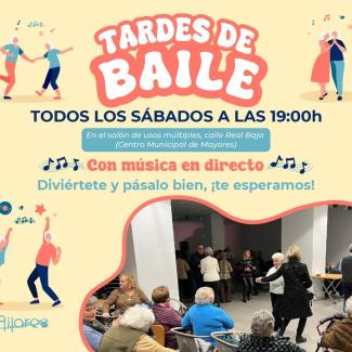💃🕺 ¡Bailes para nuestros mayores en Ogíjares!  
  
Organizados por el Área del Mayor, se celebran todos los sábados a las 19:00 h en el Salón de ...