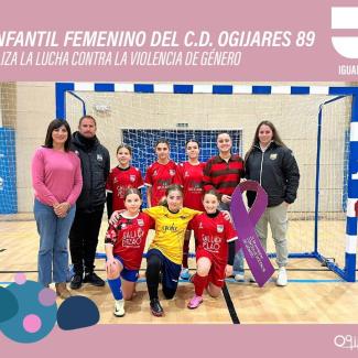 💜 Deporte con valores en Ogíjares  
  
El Infantil Femenino del C.D. Ogíjares 89 de fútbol sala (2ª Andaluza – RFAF) mostró este sábado 29 de novi...
