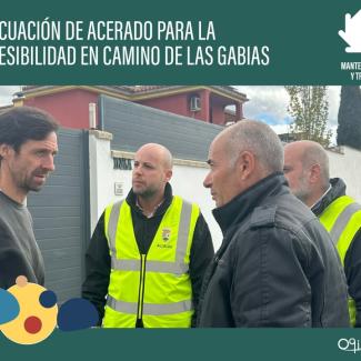 🚧 Visita a las obras de adecuación de acerado para la accesibilidad en Camino de Las Gabias.  
  
Junto a los concejales de Seguridad y Tráfico y ...